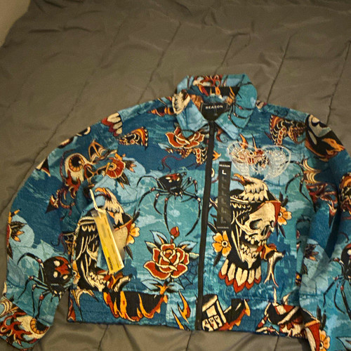 Reason men blue zip up - men's,
